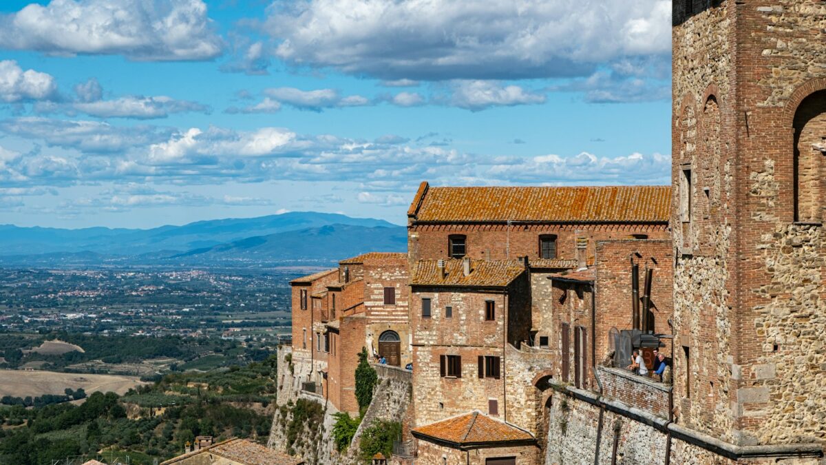 A view of a city from a high point of view